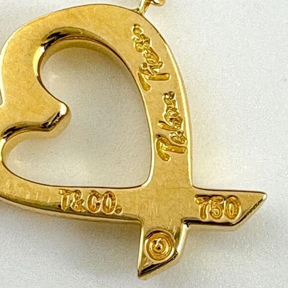 Tiffany & Co Tiffany & Co Loving Heart Necklace YG Yellow Gold Pendant Necklace - Picture 6 of 9